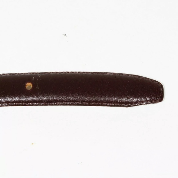 Yves Saint Laurent Belt Vintage - Slim Style YSL Paris Logo Buckle Size 36 main image 4
